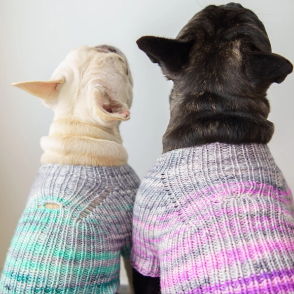 100% Cotton Dogs Cats Pets Clothing Pink Ivory Green Size M-L - Picture 1 of 3